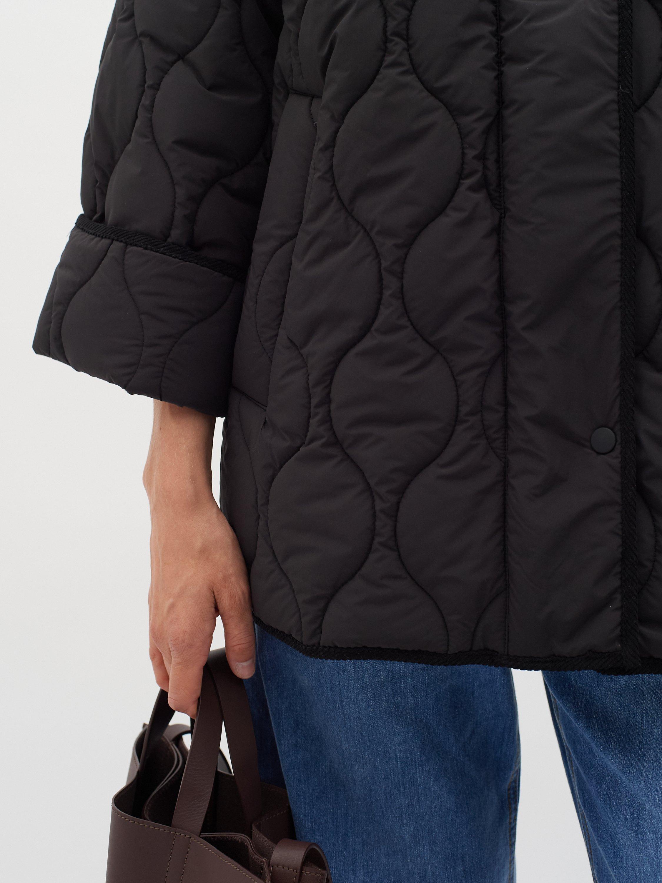 Product image 4 of 6, which shows InWear Leigan Quilted Jacket, Black, 8
