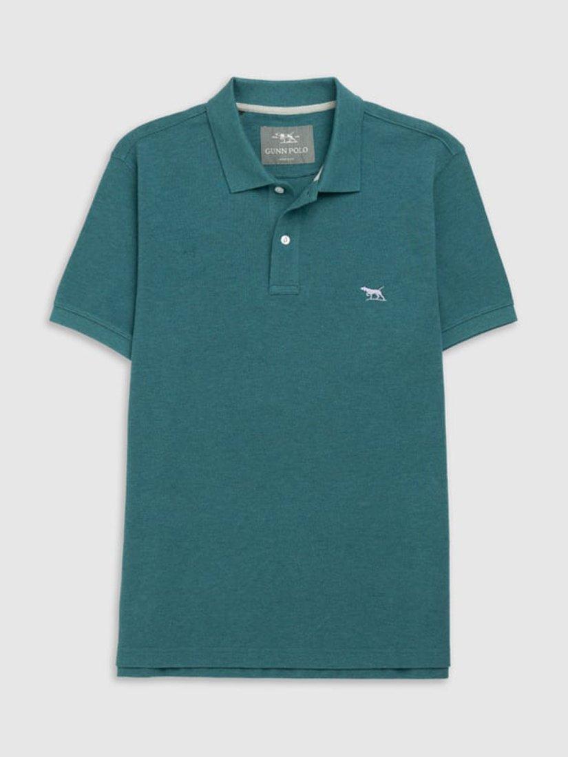 Product image 4 of 5, which shows Rodd & Gunn The Gunn Cotton Slim Fit Short Sleeve Polo Shirt, Jungle, XS