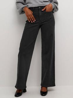 KAFFE Karla Flared Jeans, Black Deep, Black Deep