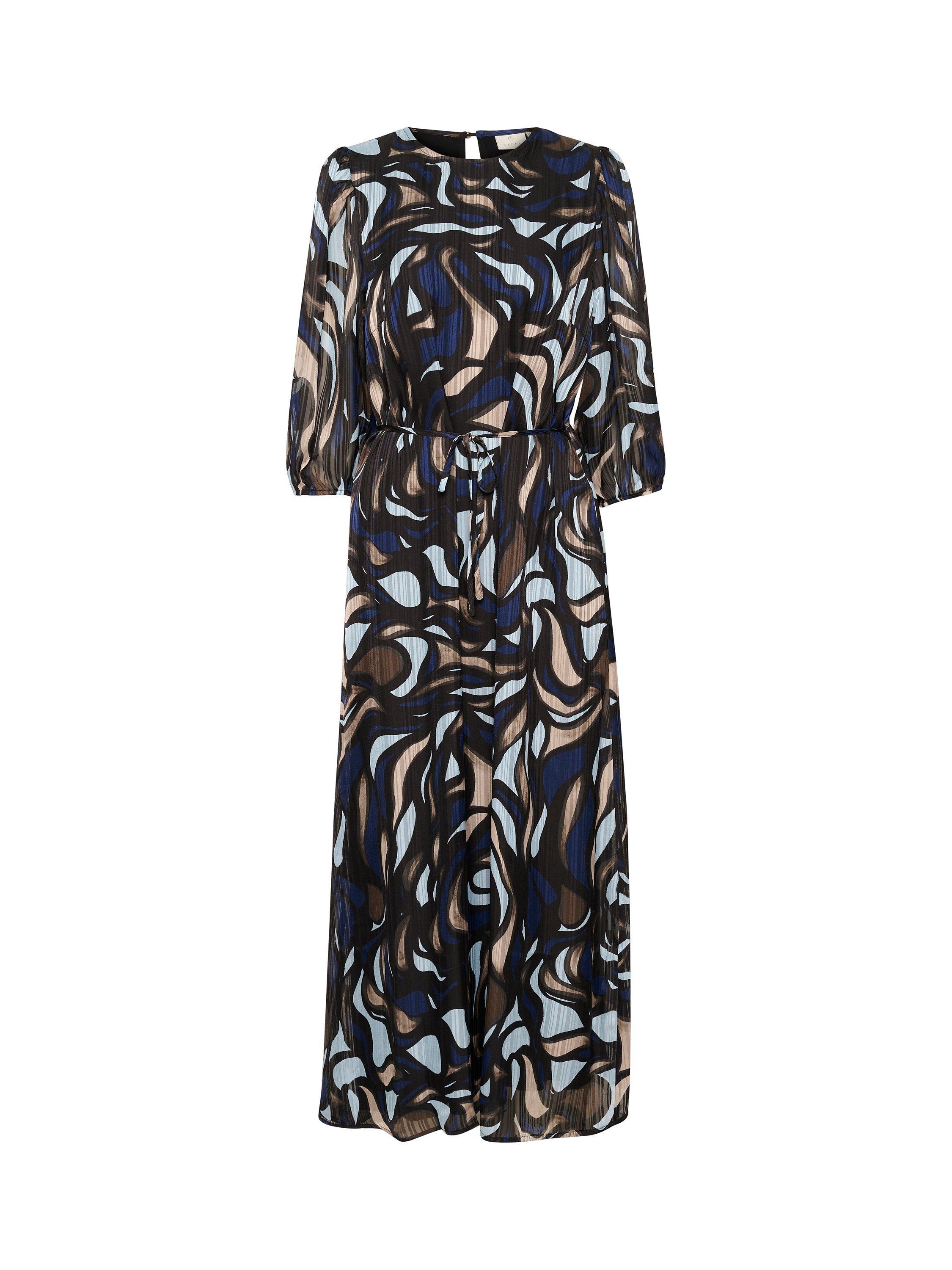 Product image 4 of 5, which shows KAFFE Margo Maxi Dress, Blue/Multi, 10