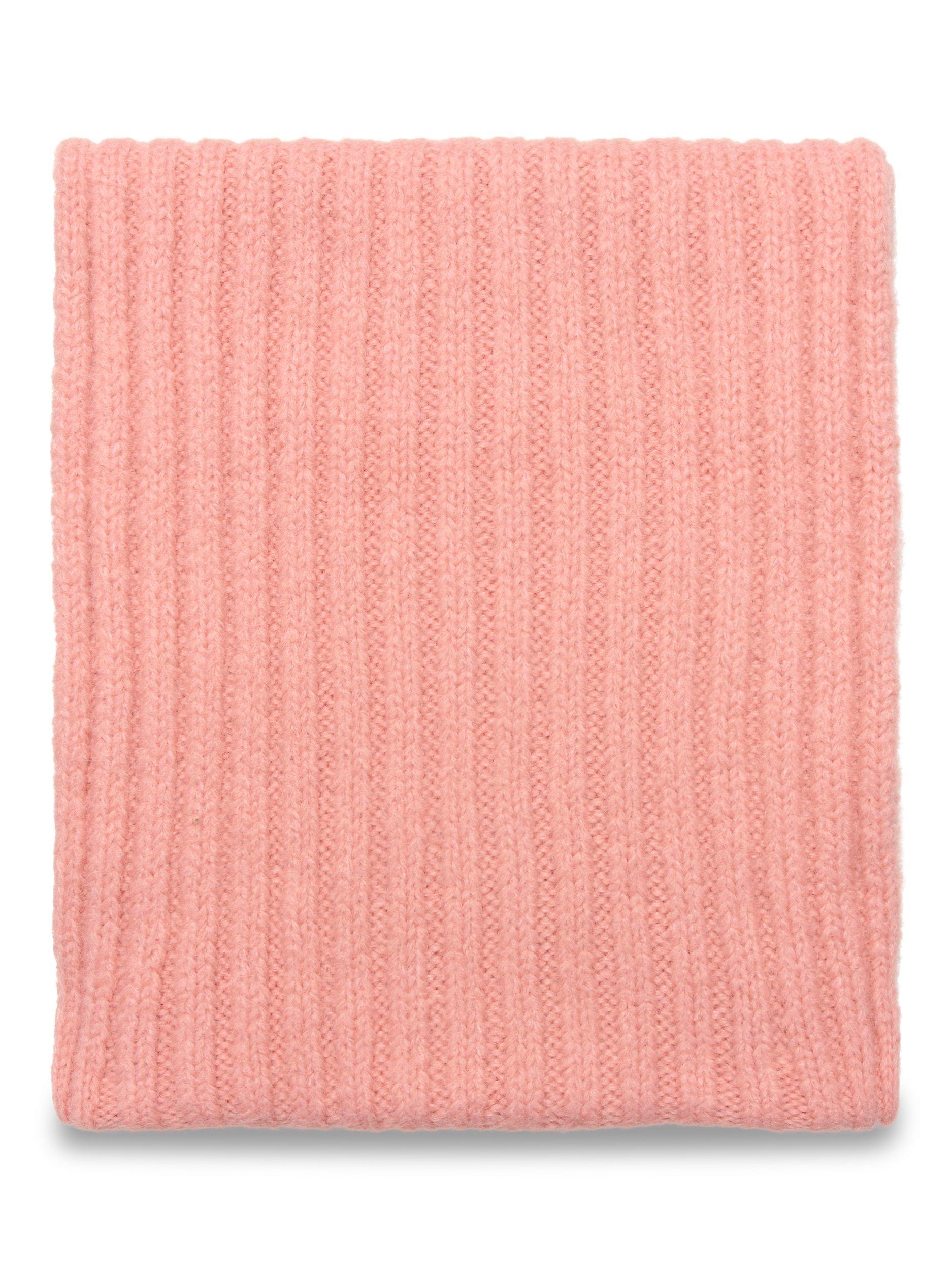 KAFFE Adena Chunky Rib Scarf, Ash Rose Melange, One Size