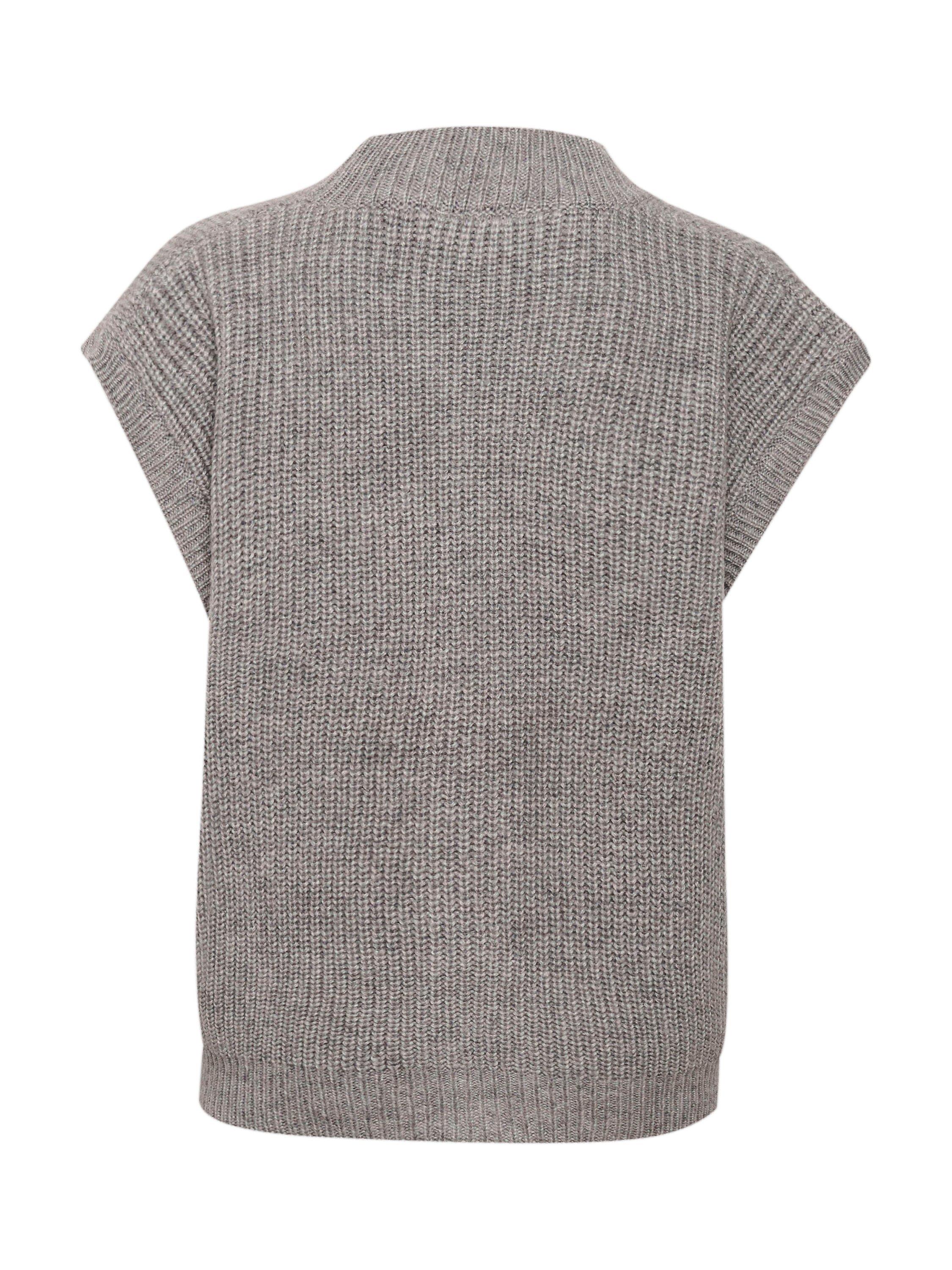 Product image 6 of 6, which shows KAFFE Nellia Sleeveless Wool Blend Cardigan, Grey, XS