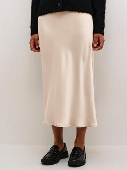 KAFFE Lotte Satin Skirt, Feather Grey, Feather Grey