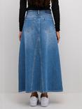 KAFFE Hera Denim Skirt, Washed Blue Denim