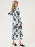 KAFFE Louise Abstract Shirt Dress, Pale Blue/Multi