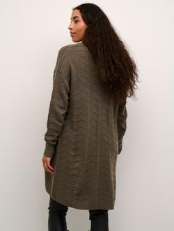 KAFFE Emria Knit Cardigan - view 2, Major Brown