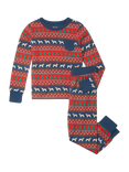 Hatley Kids' French Bulldog Fairisle Pyjama Set, Multi