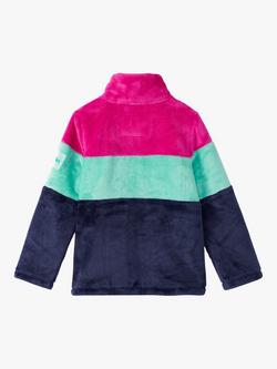 Hatley Kids' Colour Block Fleece Jacket, Patriot Blue - view 2, Patriot Blue