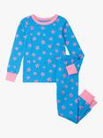 Hatley Kids' Glitter Stars Pyjamas, Blithe