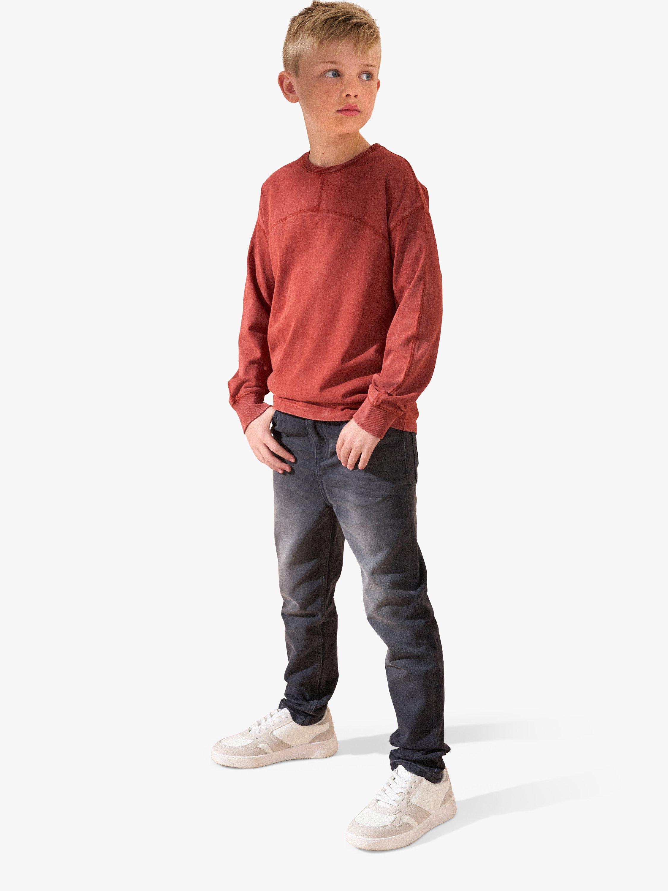 Product image 2 of 8, which shows Angel & Rocket Kids' Mid-Rise Cotton Denim Jeans, Black, 3 years