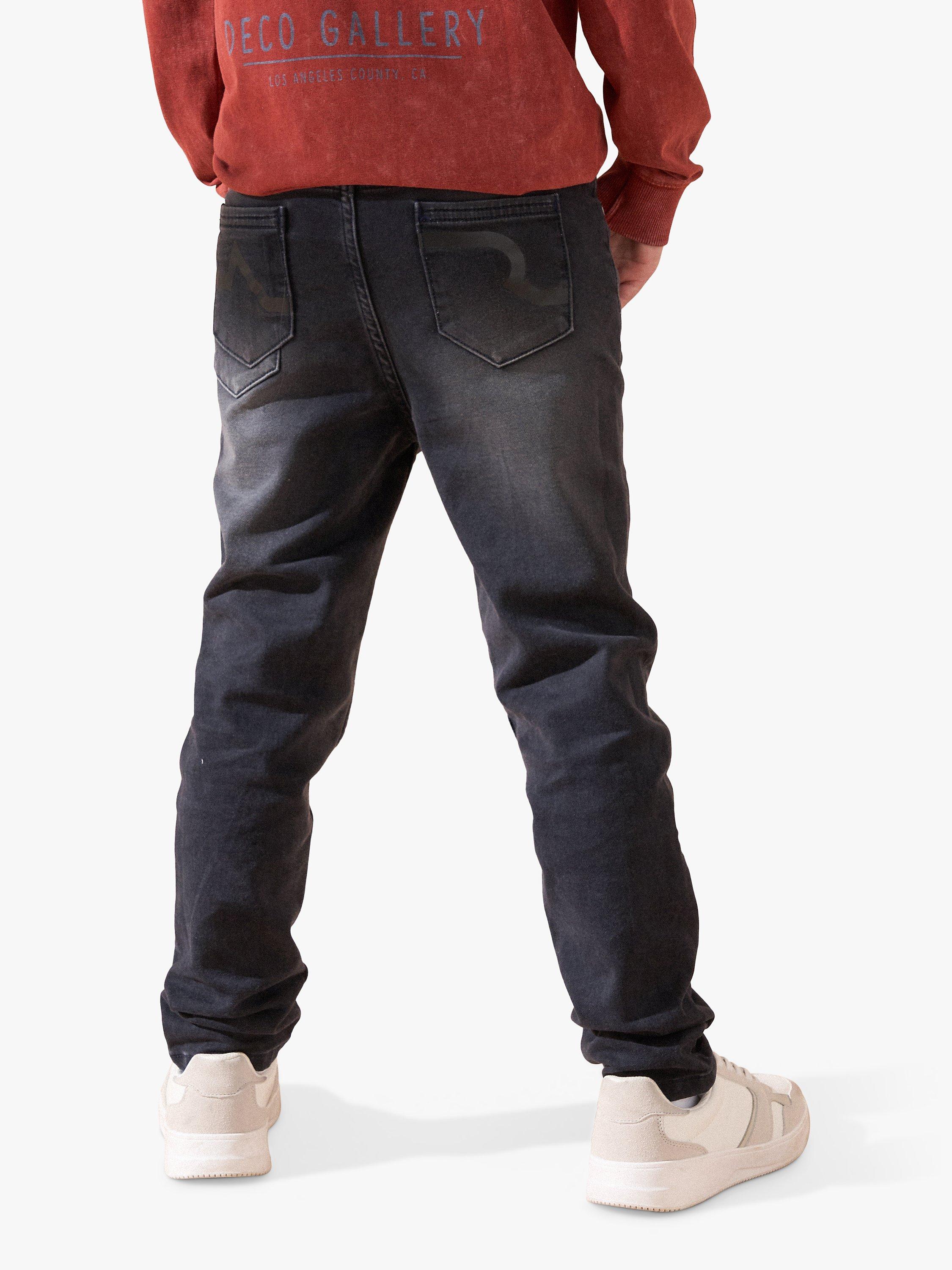 Product image 5 of 8, which shows Angel & Rocket Kids' Mid-Rise Cotton Denim Jeans, Black, 3 years