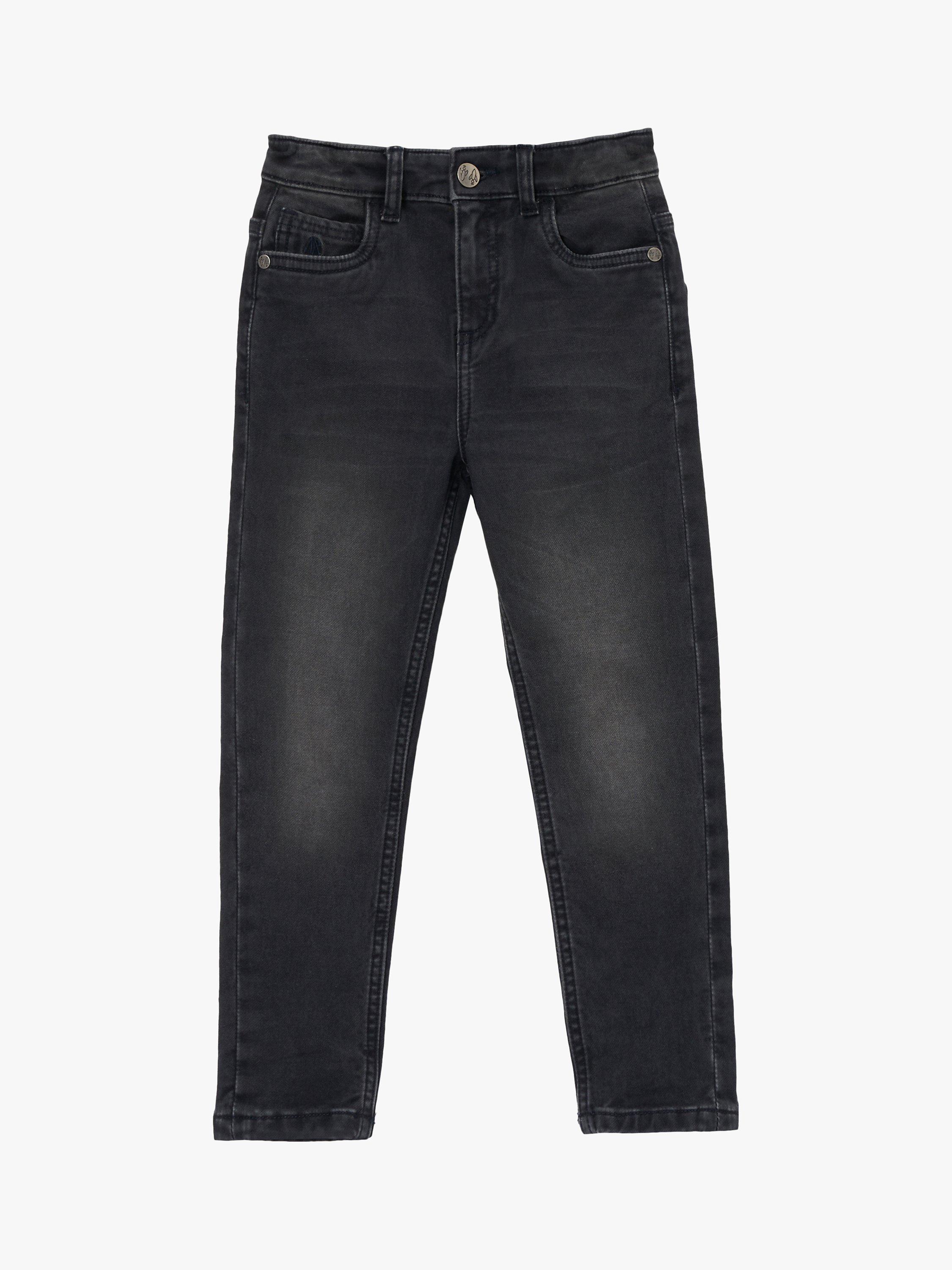 Product image 6 of 8, which shows Angel & Rocket Kids' Mid-Rise Cotton Denim Jeans, Black, 3 years