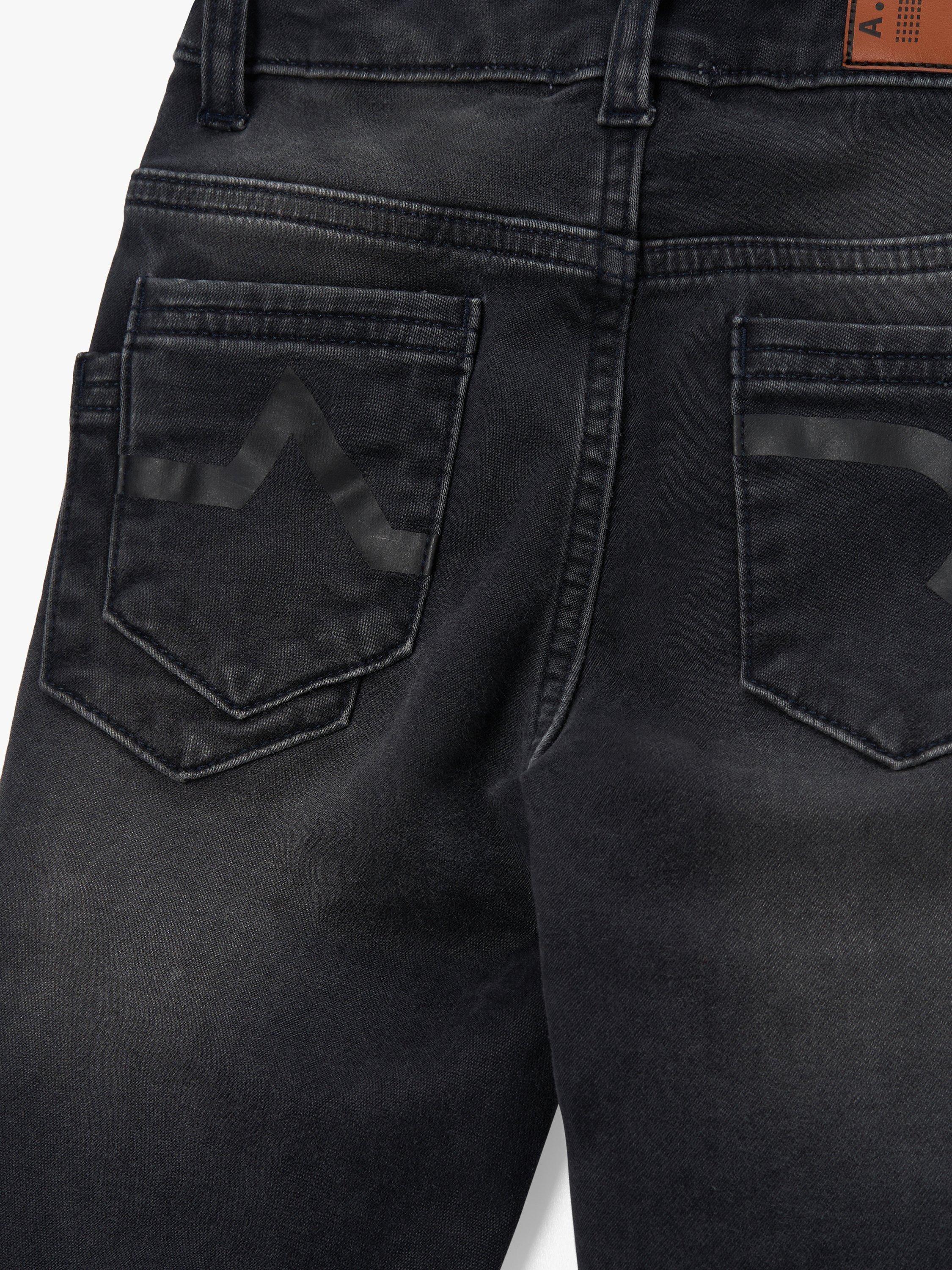 Product image 8 of 8, which shows Angel & Rocket Kids' Mid-Rise Cotton Denim Jeans, Black, 3 years