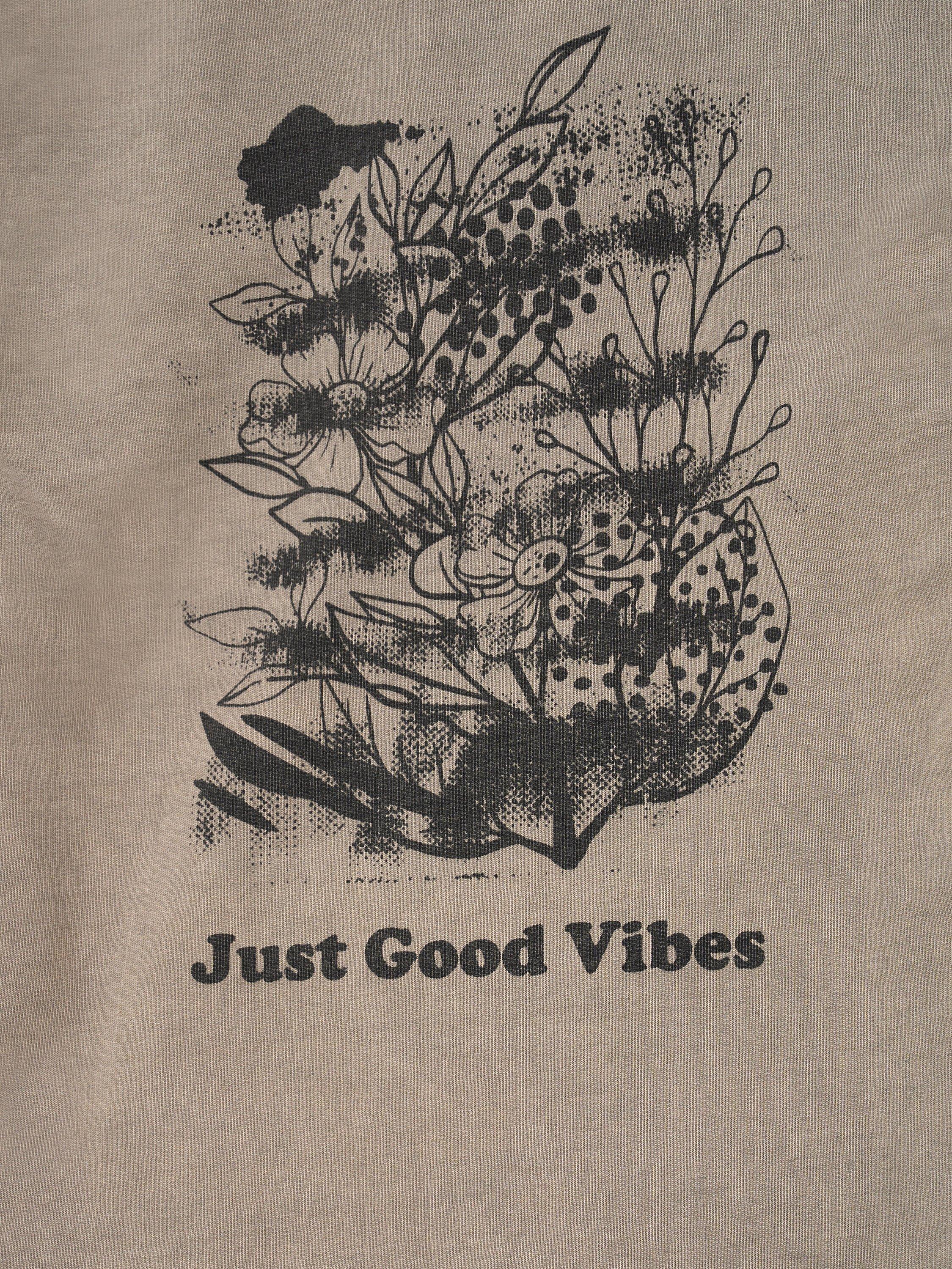 Product image 5 of 5, which shows Angel & Rocket Kids' Long Sleeve Tee, Taupe, 5-6 years