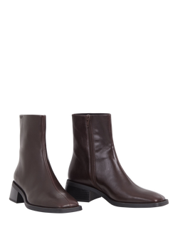 Vagabond Shoemakers Blanca Leather Ankle Boots, Brown - view 2, Brown