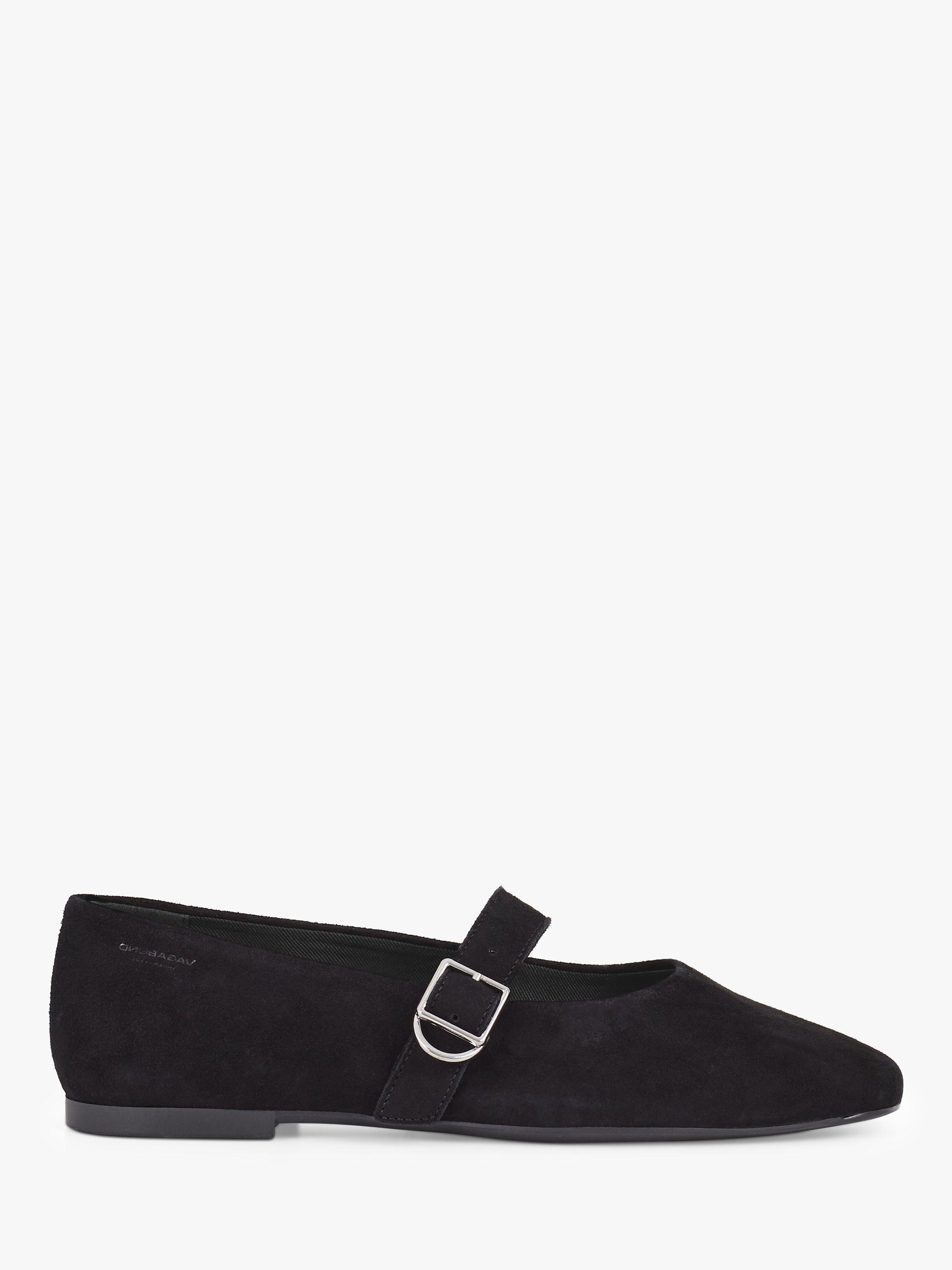 Black suede mary janes clearance