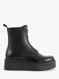 Vagabond Shoemakers Tara Leather Chunky Lace Up Boots, Black