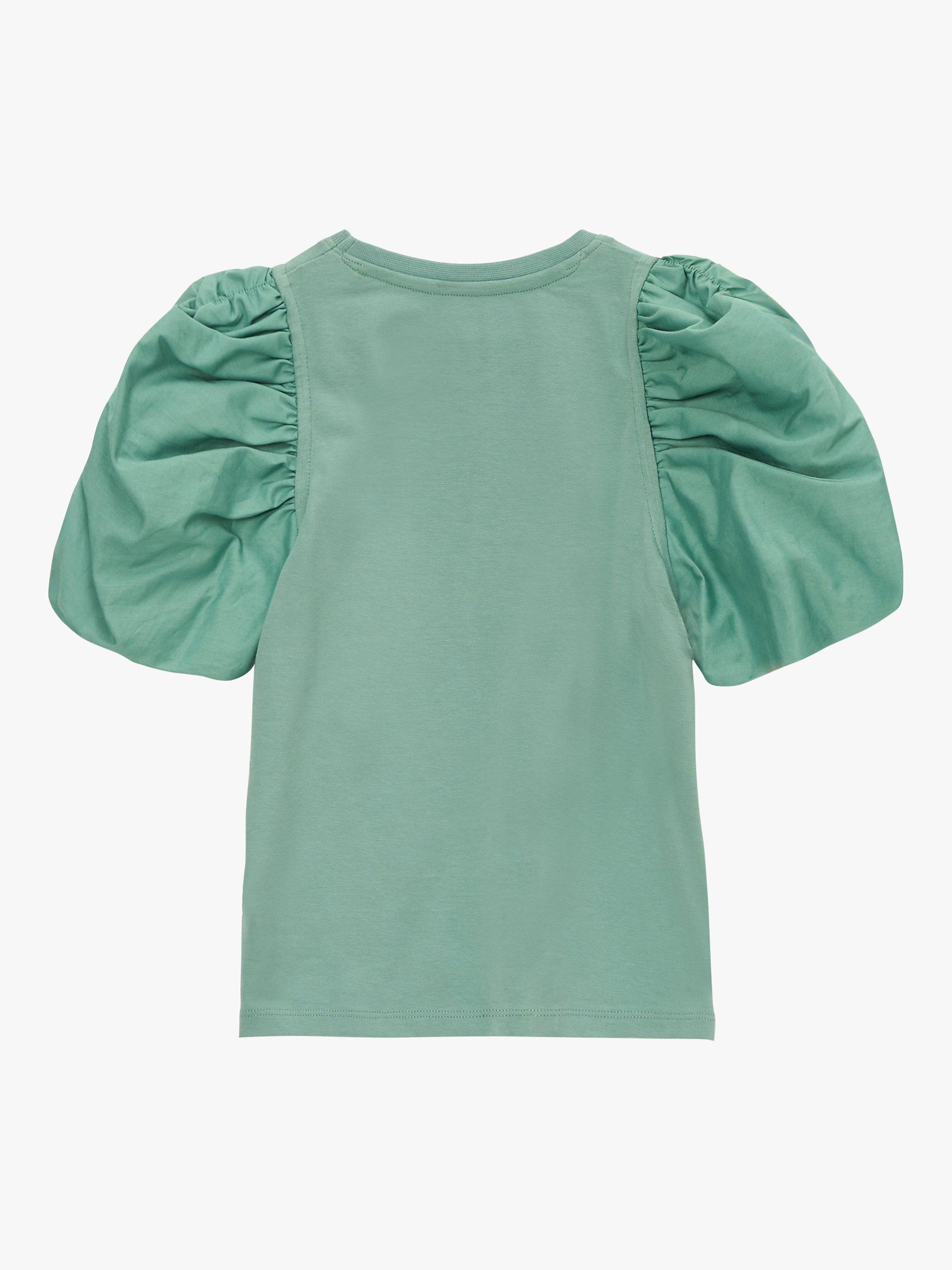 Product image 4 of 5, which shows Angel & Rocket Anya Diamante T-Shirt, Green, 3-4 years