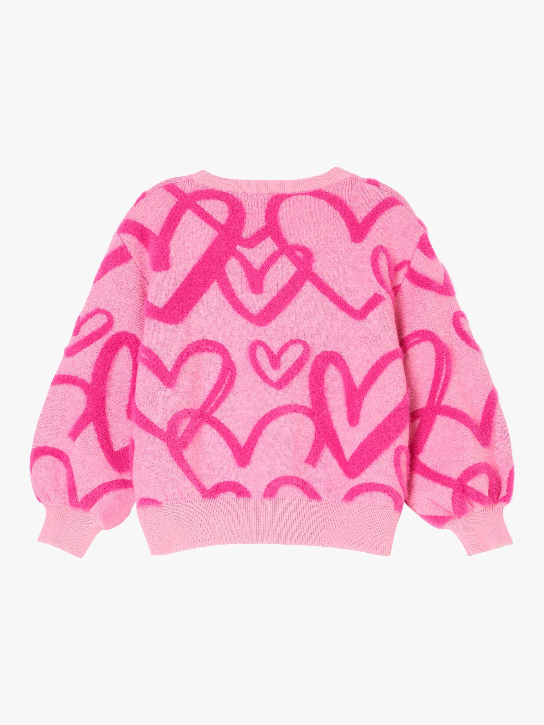 Angel Rocket Harlow Heart Jumper Pink