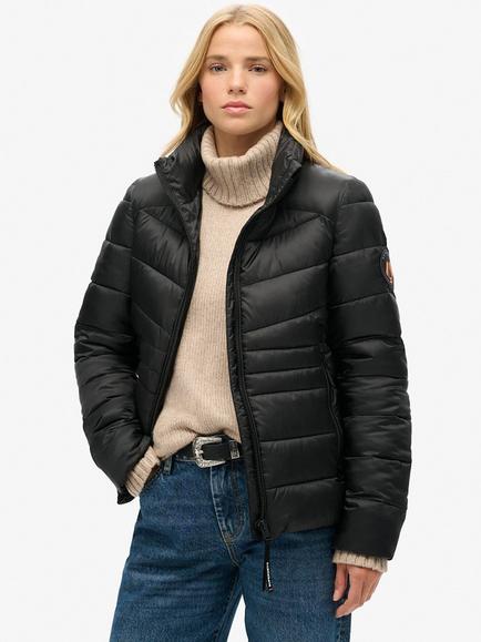 Superdry Fuji Quilted Padded Jacket, Black