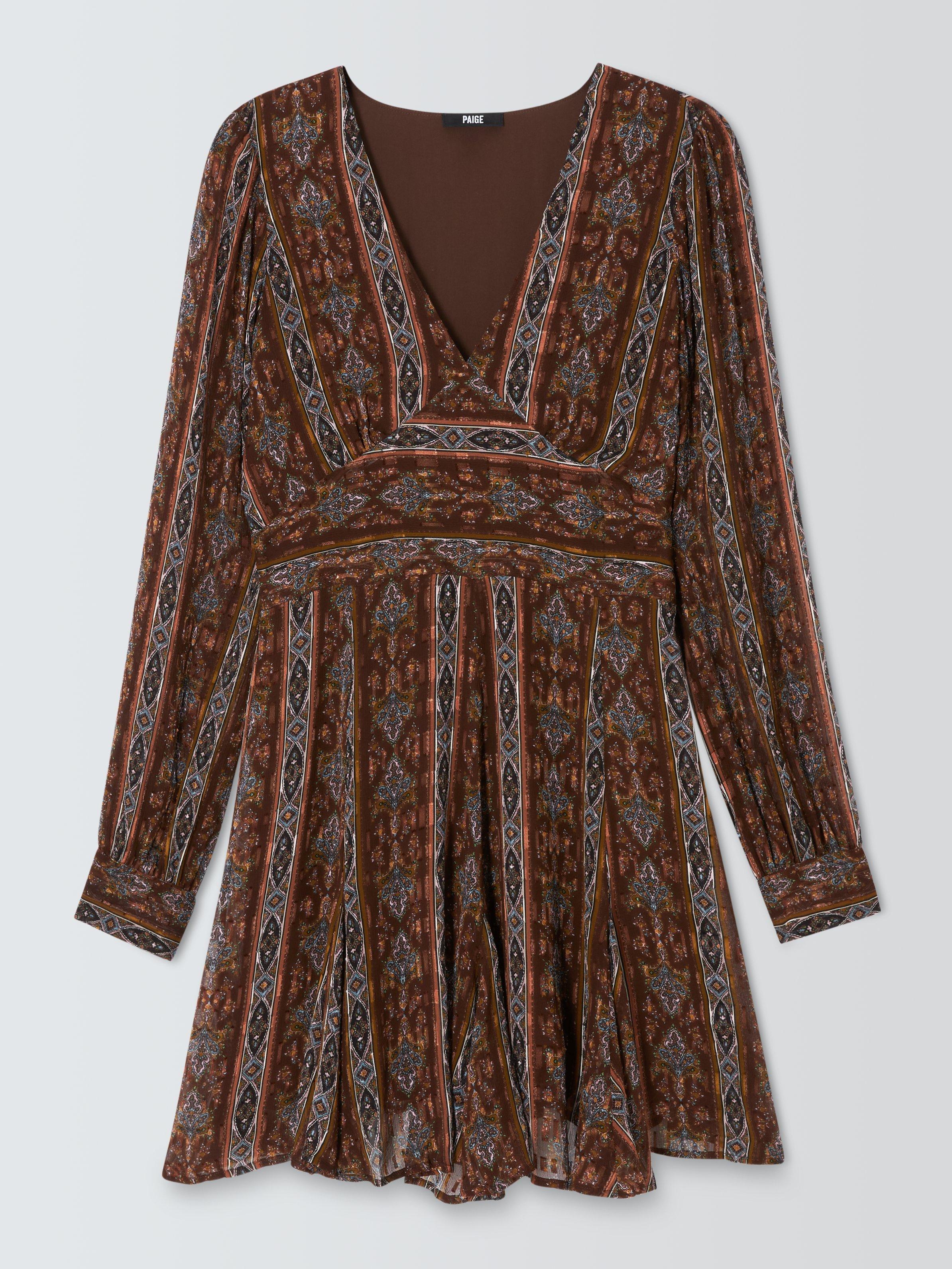 Product image 1 of 1, which shows PAIGE Bucatini Floral Mini Dress, Landslide/Multi, XS