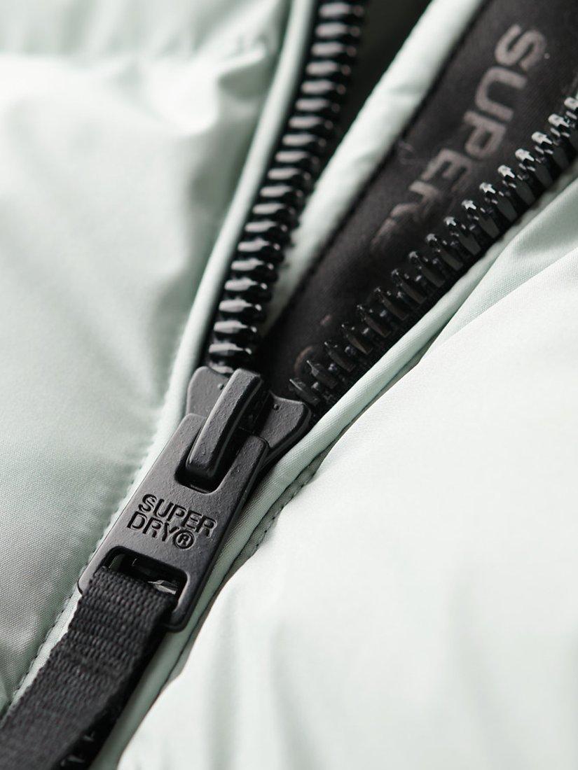Product image 4 of 7, which shows Superdry Hooded Sports Puffer Jacket, Puritan Grey, 8