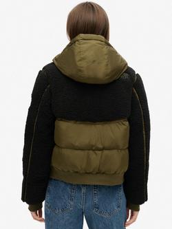 Superdry Everest Bomber Hybrid Jacket - view 2, Dark Olive