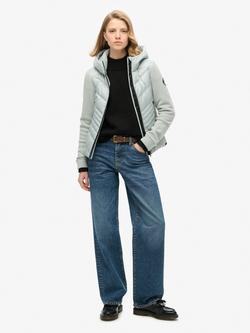 Superdry Hooded Storm Fleece Jacket - view 2, Puritan Grey