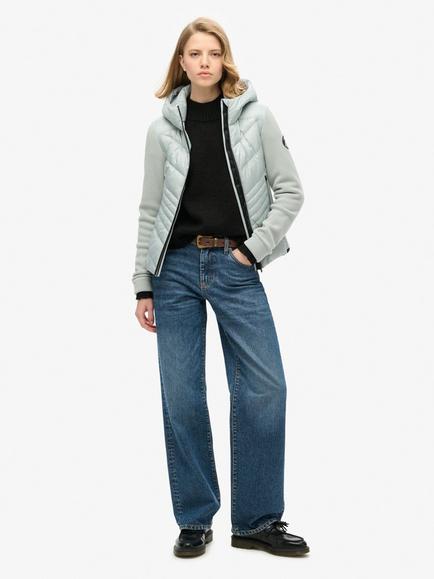 Superdry Hooded Storm Fleece Jacket - view 2, Puritan Grey