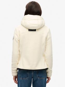 Superdry Hooded Storm Fleece Jacket - view 2, Off White