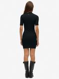 Superdry Ruched Mini Dress, Black