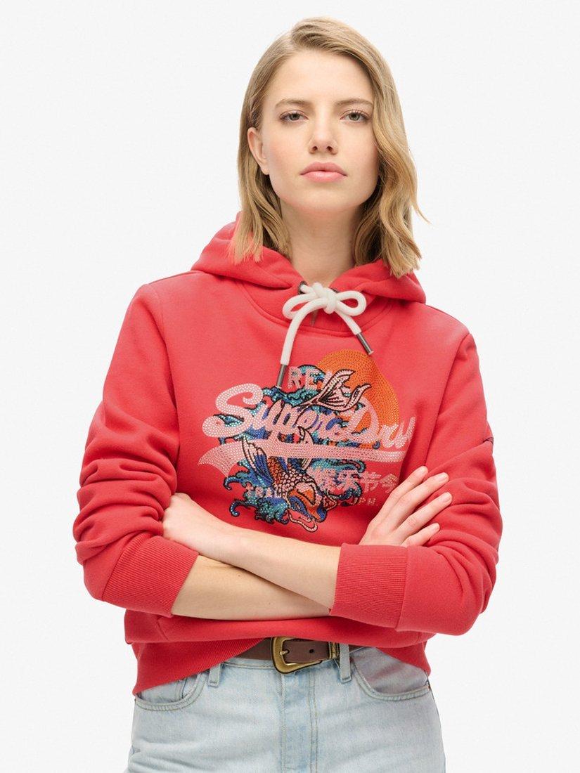Superdry vintage logo pop hoodie sale