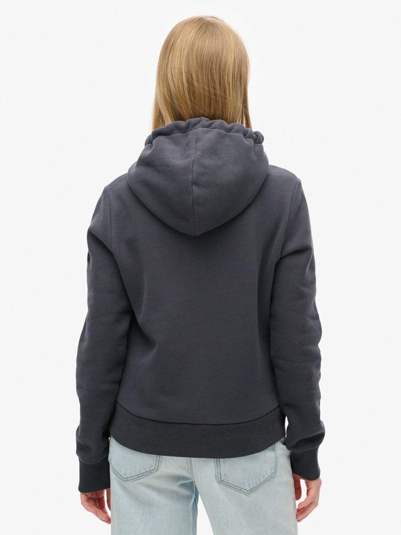 Product image 4 of 5, which shows Superdry Tokyo Vintage Logo Graphic Hoodie, Ebony, 8