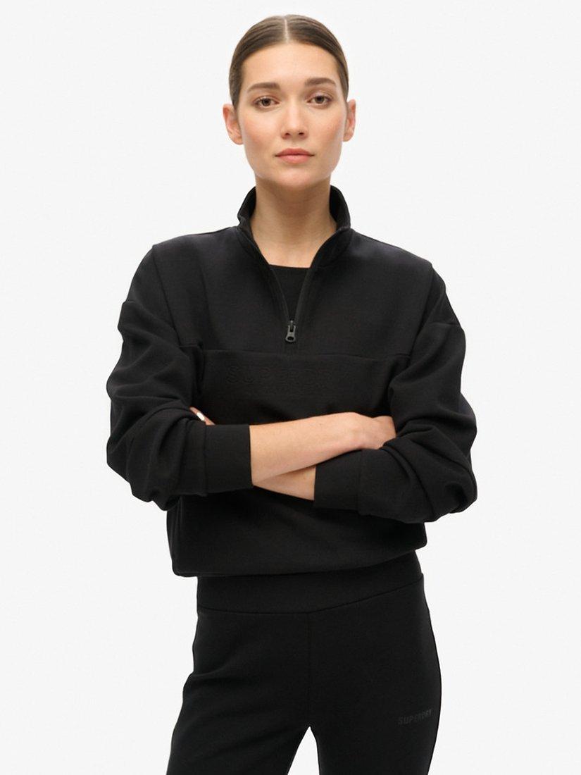 Black half zip jumper best sale