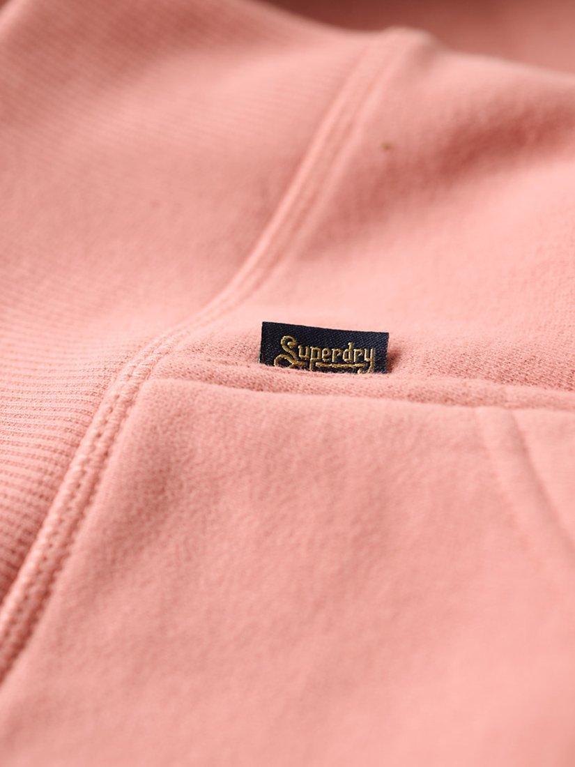 Product image 4 of 6, which shows Superdry Essential Logo Hoodie, Ash Rose, 8