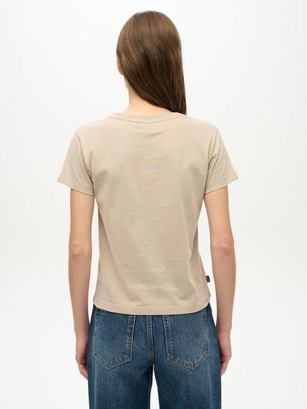 Superdry Essential Logo Fitted T-Shirt, Cobblestone Grey - view 2, Cobblestone Grey