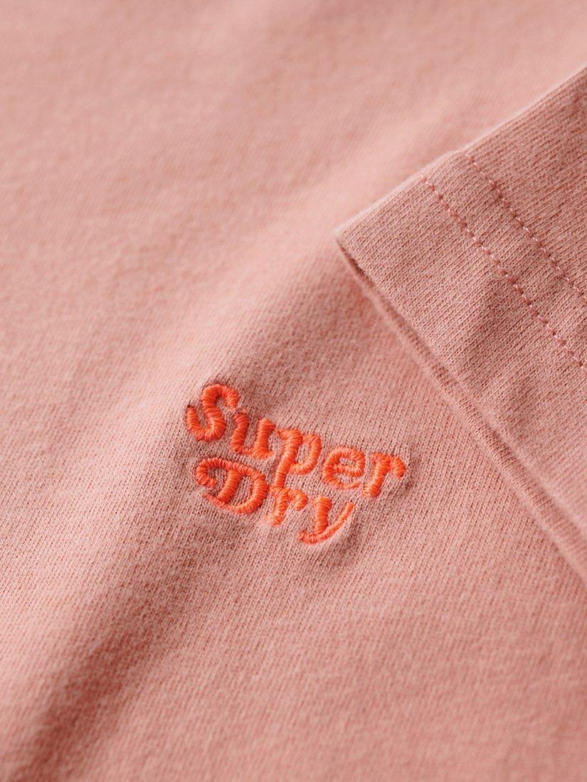 Product image 5 of 5, which shows Superdry Essential Logo Fitted T-Shirt, Ash Rose, 8
