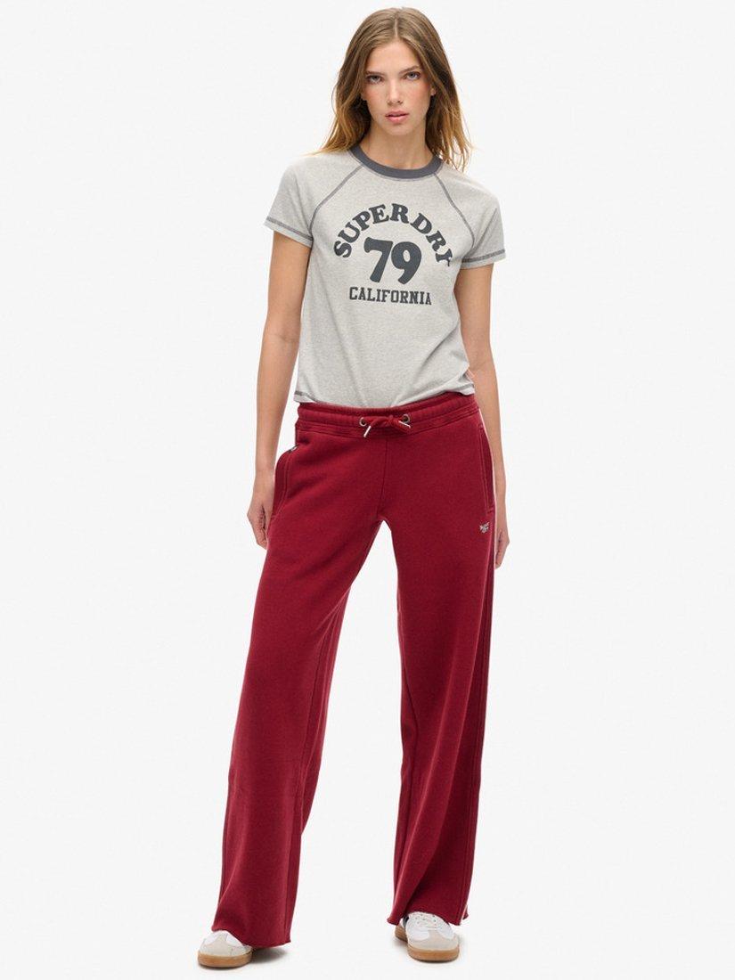 Product image 3 of 5, which shows Superdry Athletic Essential Raglan Graphic T-Shirt, Grey Marl, 8