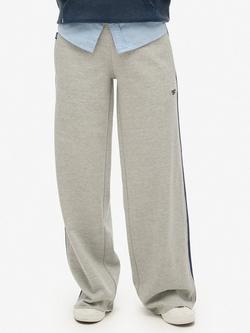 Superdry Essential Logo Straight Joggers, Varsity Grey Gindle - view 2, Varsity Grey Gindle