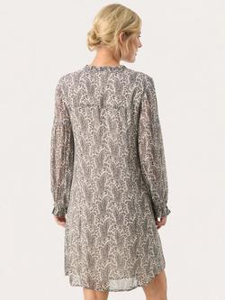 Part Two Botella Paisley Dress, French Oak/Black - view 2, French Oak/Black