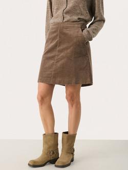 Part Two Lings Corduroy Skirt, Walnut, Walnut