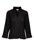 Part Two Myra Pleated Mandarin Collar Top