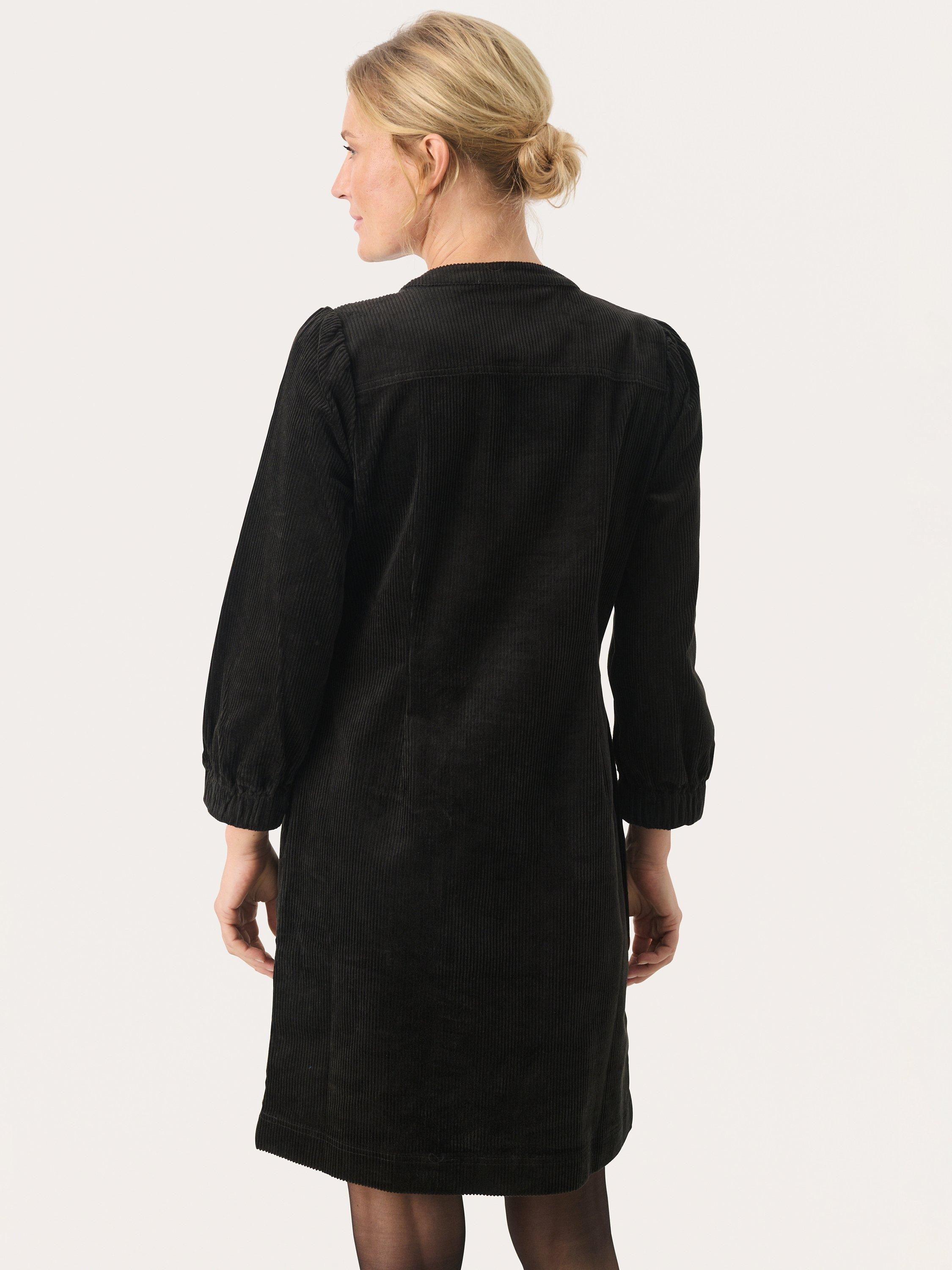 Product image 2 of 6, which shows Part Two Ramita Corduroy Dress, Black, 8