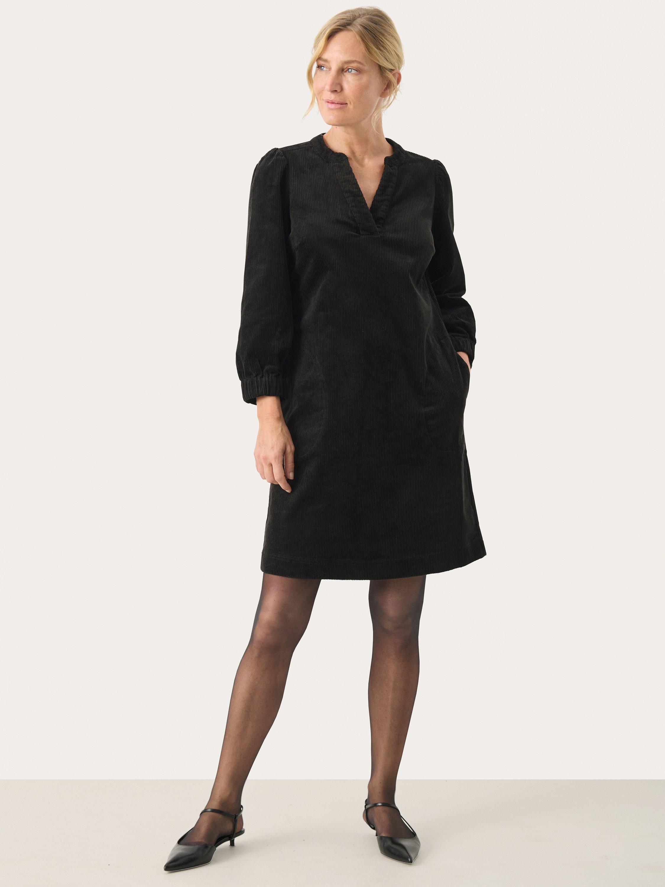Product image 4 of 6, which shows Part Two Ramita Corduroy Dress, Black, 8