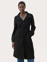 【Hobbs London】UK発 Marlene ウール ボタン ロング コート 紺 Hobbs London】UK発 Marlene ウール ボタン ロング コート 紺