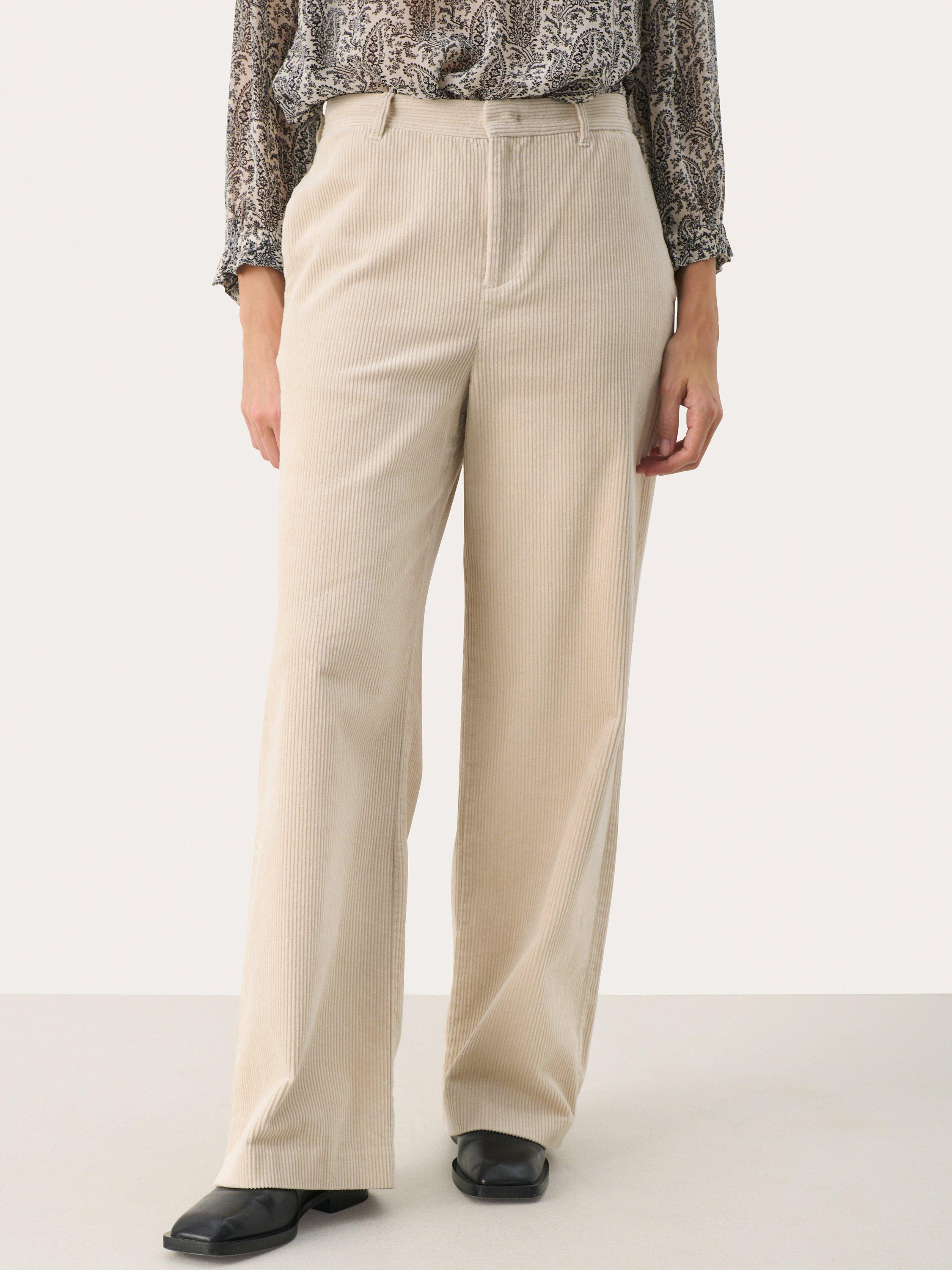 Product image 1 of 5, which shows Part Two Clarisse Corduroy Trousers, French Oak, 8