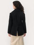 Part Two Lekias Wool Blend Double Breasted Coat, Black