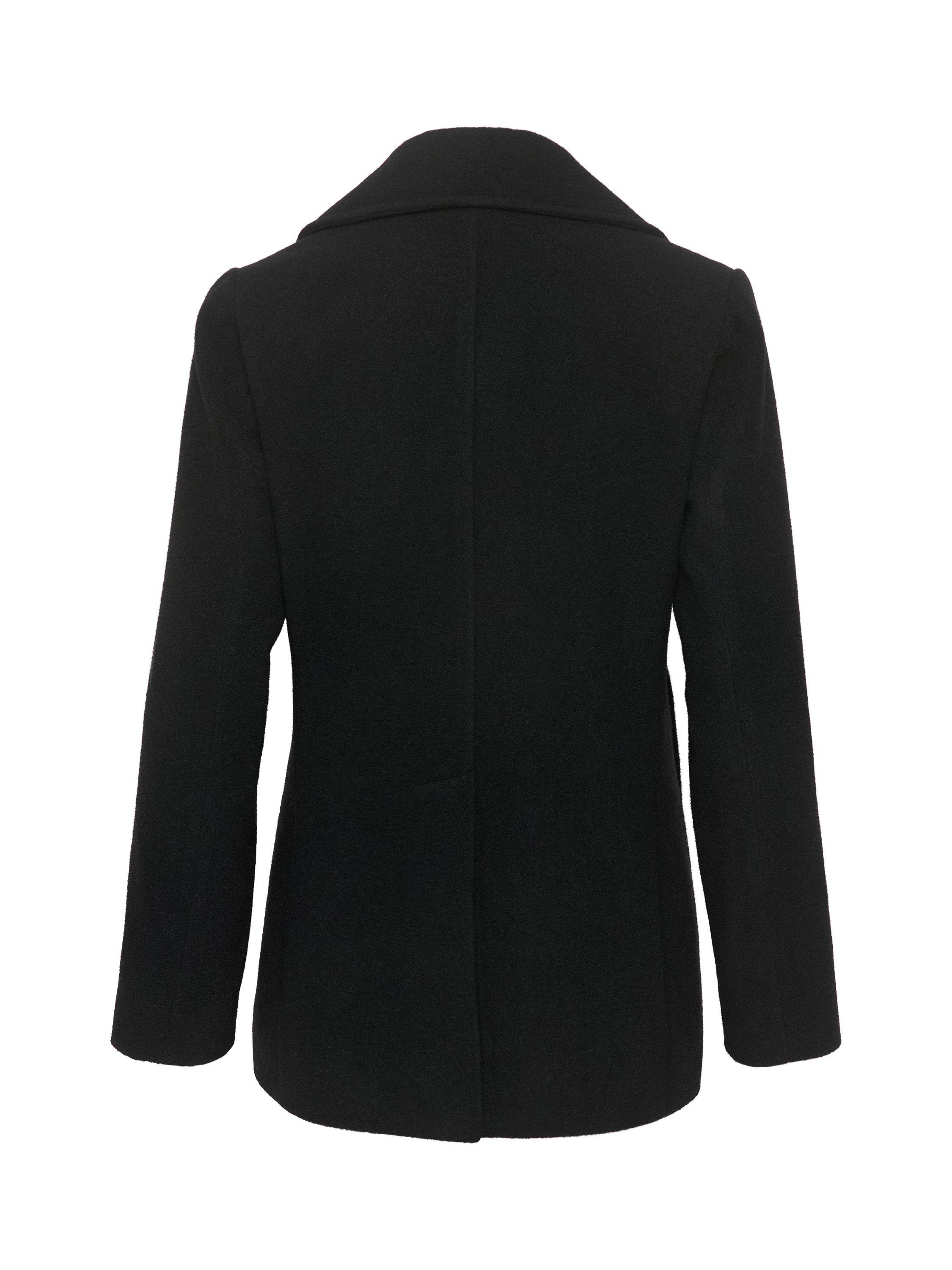 Product image 6 of 6, which shows Part Two Lekias Wool Blend Double Breasted Coat, Black, 8