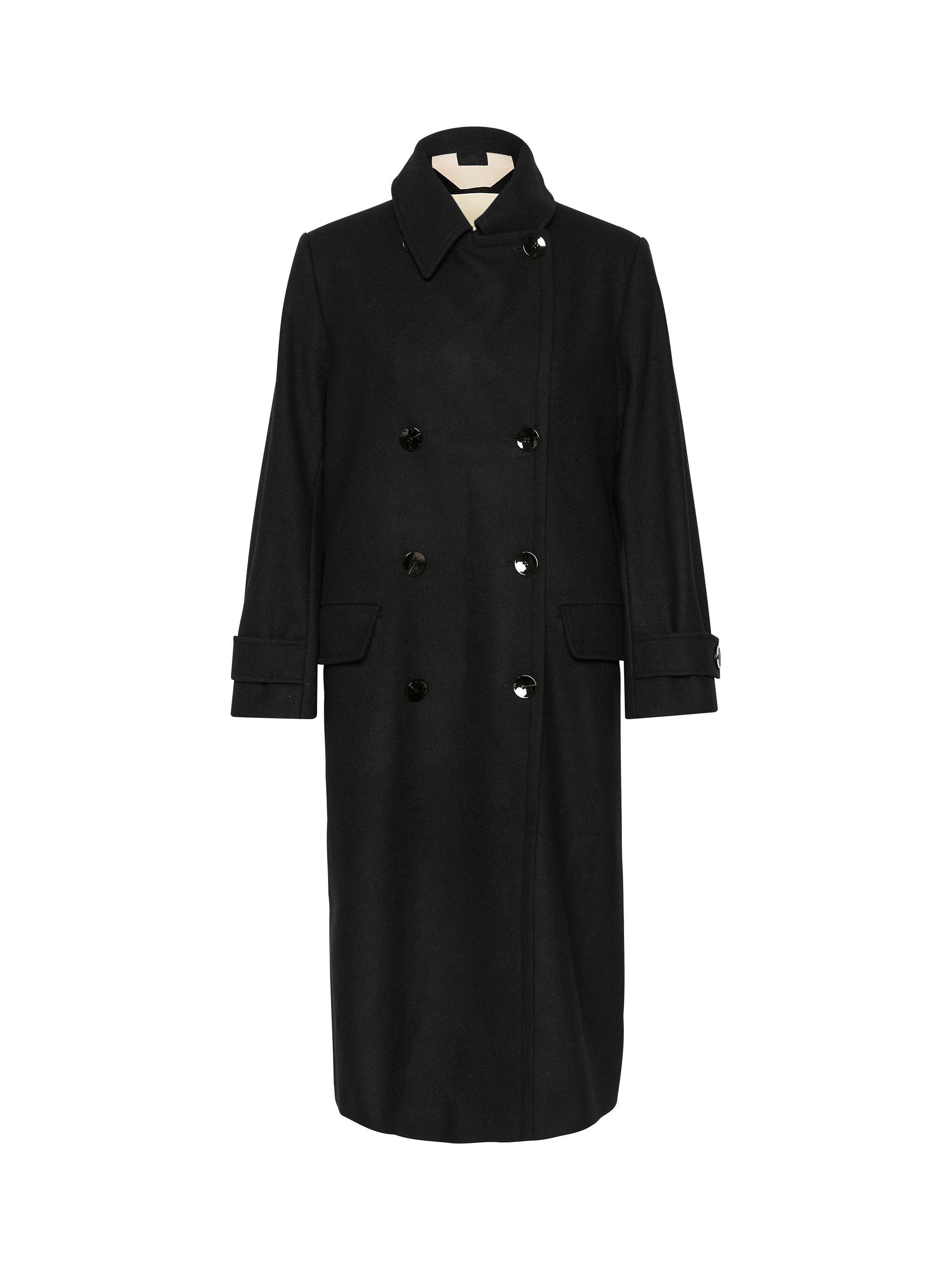 Product image 1 of 2, which shows Part Two Lize Wool Blend Coat, Black, 8