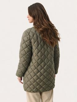 Part Two Lucca Quilted Jacket, Smokey Olive - view 2, Smokey Olive